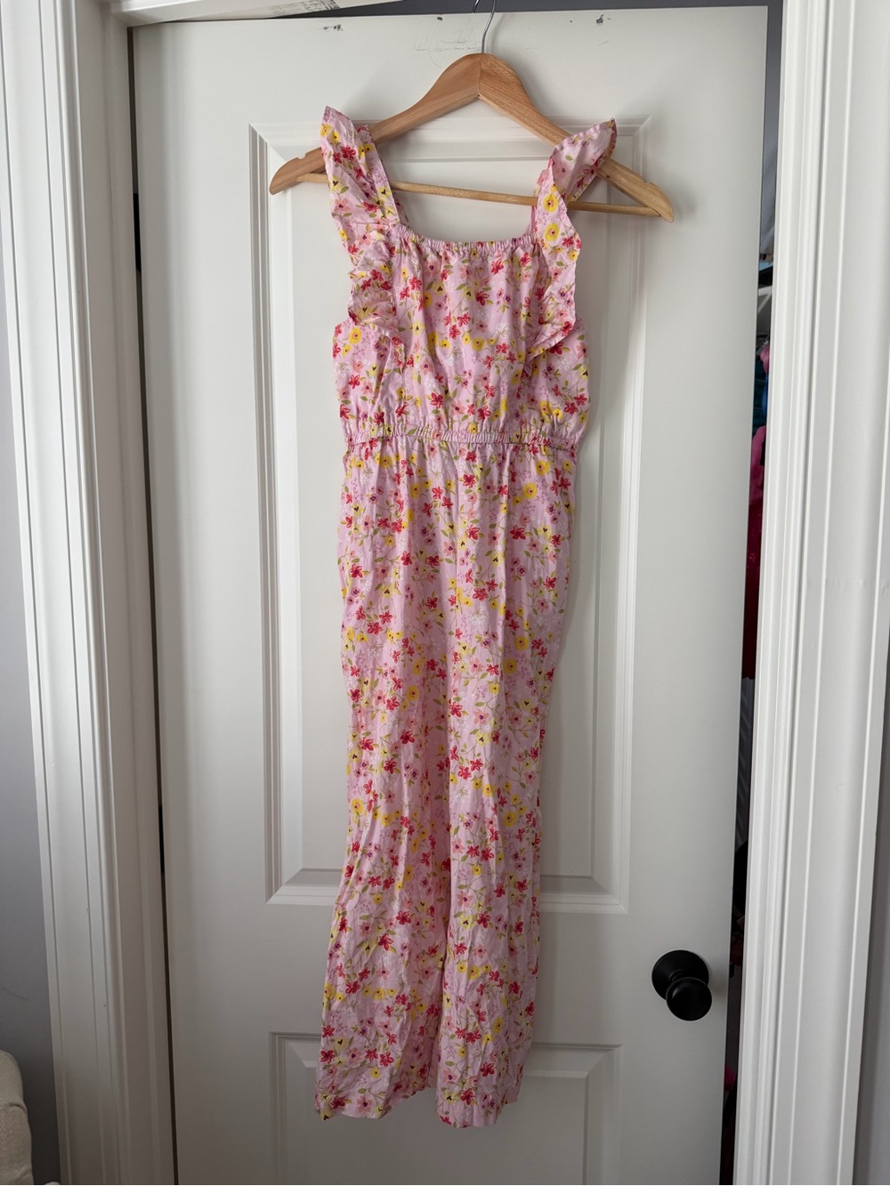 Tea Collection Floral Ruffle Jumpsuit